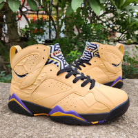 Sneakers, Yellow Purple Colorway, Lace Up Design, Casual Gift for Sneaker Fans