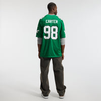Philadelphia Eagles Jalen Carter Kelly Green Alternate Game Jersey