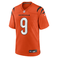 Cincinnati Bengals Joe Burrow Orange Alternate Game Jersey