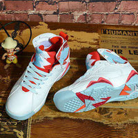 Sneakers, Blue White Colorway, Lace Up Design, Casual Gift for Sneaker Fans