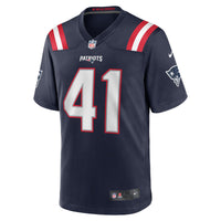 New England Patriots Brenden Schooler Navy Game Player Jersey