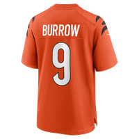 Cincinnati Bengals Joe Burrow Orange Alternate Game Jersey