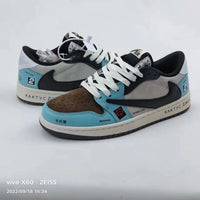 Low Top Sneakers, Gray Teal Colorway, Lace Up Design, Casual Gift for Sneaker Fans