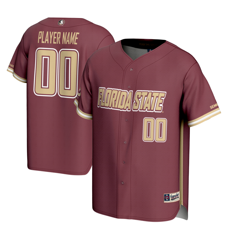 Florida State Seminoles NIL Pick-A-Player Lightweight Baseball Jersey - Garnet