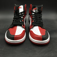 Sneakers, Red Black Colorway, Leather Footwear, Lace Up Design, Casual Gift for Sneaker Fans