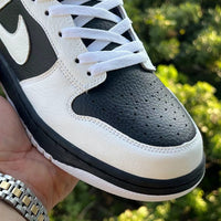 Low Top Sneakers, Black White Colorway, Lace Up Design, Casual Gift for Sneaker Fans