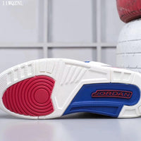 Sneakers, White Red Colorway, Lace Up Design, Casual Gift for Sneaker Fans