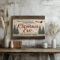 Christmas Quote Canvas Print, May You Never Be Too Grown Up Santa Canvas Wall Art, Vintage Holiday Canvas, Family Christmas Wall Decor Present