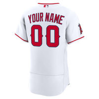 Los Angeles Angels White Home Authentic Custom Jersey