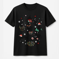 Humorous Holiday Kitten Shirt, Christmas Cat T-Shirt, Adorable Xmas Cat Graphic Tee, Animal Lover Christmas T-Shirt, Winter Holiday Cat Shirt