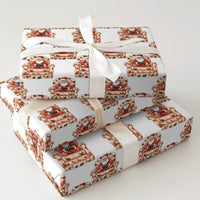 Video Game Controller Gift Wrap, Floral Armchair Gamer Santa Wrapping Paper, Humorous Santa Christmas Wrapping Paper, Gamer Gift Wrap