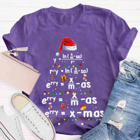Humorous Science Math Holiday Shirt, Geometry Math Teacher Christmas T-Shirt, Pi Tree Graphic Tee, STEM Educator Xmas Season Present