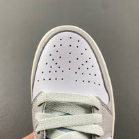 Retro Low Top Sneakers, White Gray Colorway, Lace Up Design, Casual Gift for Sneaker Fans