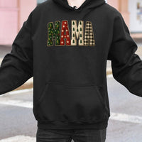 Festive Plaid Holiday Mama Sweatshirt, Christmas Mama Hoodie, Adorable Xmas Mother Hoodie, Winter Holiday Pullover, Present for Mom 2026