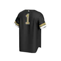 #1 UCF Knights Collegiate Baseball Fashion Jersey - Black