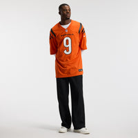 Cincinnati Bengals Joe Burrow Orange Alternate Game Jersey