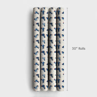 Winter Watercolor Figure Skating Gift Wrap, Ice Skate Wrapping Paper, Holiday Christmas Paper Roll, Seasonal Birthday Wrapping Paper