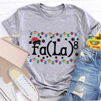 Christmas Lights Snowflakes Shirt, Math Teacher Christmas T-Shirt, Humorous Math Teacher Holiday Tee, Math Educator Xmas Graphic Tee Shirt