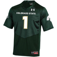 #1 Colorado State Rams Replica Football Jersey - Green