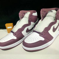 High Top Sneakers, White Purple Pink Colorway, Lace Up Design, Casual Gift for Sneaker Fans