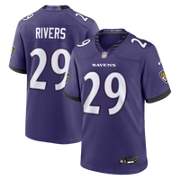 Baltimore Ravens Chandler Rivers Purple Team Game Jersey