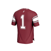 #1 Fordham Rams Lightweight Collegiate Football Fashion Jersey - Maroon