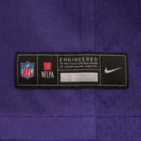 Baltimore Ravens Justice Hill Purple Game Jersey