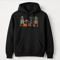 Adorable Rottweiler Dog Hoodie, Rottweiler Christmas Hoodie, Holiday Rottie Sweatshirt, Xmas Dog Lover Pullover Hoodie, Rottie Owner Present