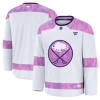 Buffalo Sabres White 2024 Hockey Fights Cancer Practice Jersey