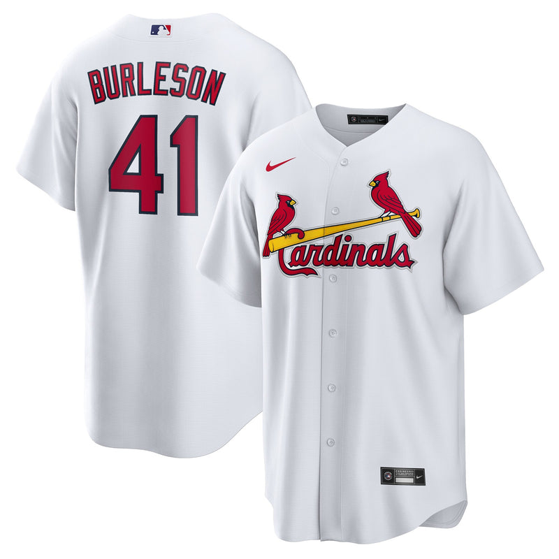 St. Louis Cardinals Alec Burleson White Home Replica Jersey