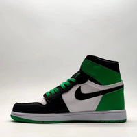 Sneakers, Black Green Colorway, Lace Up Design, Casual Gift for Sneaker Fans