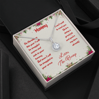 Eternal Hope Pendant Necklace, Christmas Necklace for New Mom, White Gold Over Stainless Steel Jewelry, First Christmas from the Bump Present