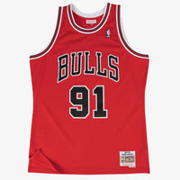 Chicago Bulls Swingman Jersey Road Dennis Rodman 1997-98
