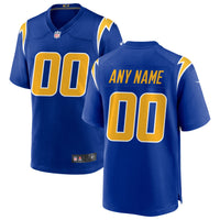 Los Angeles Chargers Royal Alternate Custom Game Jersey
