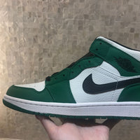 Sneakers, White Green Colorway, Lace Up Design, Casual Gift for Sneaker Fans
