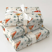Cheerful Christmas Cocktail Gift Wrap, Humorous Santa Martini Wrapping Paper, Humorous Holiday Wrapping Paper, Secret Santa Gift Wrap Roll