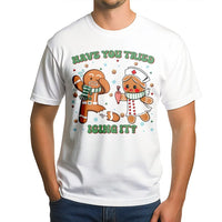 Humorous Medical Holiday Shirt, Gingerbread Icing It Nurse Christmas T-Shirt, Adorable RN Xmas Tee, Healthcare Worker Graphic T-Shirt, EMS Present
