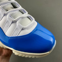 Low Top Sneakers, Blue White Colorway, Lace Up Design, Casual Gift for Sneaker Fans
