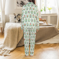 Christmas Nutcracker Pajama Set, Nutcracker Satin Pajamas, Festive Holiday Sleepwear Set, Winter Satin Pajamas, Womens Holiday Loungewear