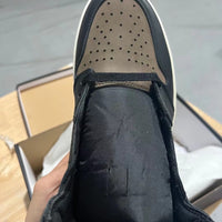 High Top Sneakers, Black Brown Colorway, Leather Footwear, Lace Up Design, Casual Gift for Sneaker Fans