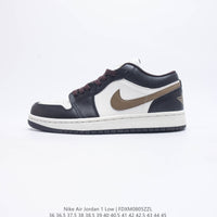Retro Low Top Basketball Shoes, Black White Colorway, Lace Up Design, Casual Gift for Shoe Lovers