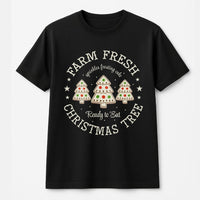 Holiday Bakery T-Shirt, Farm Fresh Christmas Tree Cookie T-Shirt, Humorous Christmas Cookie T-Shirt, Adorable Winter Baking Tee, Holiday Season Top