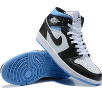 Sneakers, Blue White Black Colorway, Lace Up Design, Casual Gift for Sneaker Fans