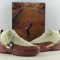 Golf Shoes, Beige Burgundy Colorway, Lace Up Design, Casual Gift for Shoe Lovers