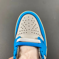High Top Sneakers, Blue White Colorway, Lace Up Design, Casual Gift for Sneaker Fans