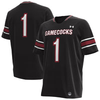 #1 South Carolina Gamecocks Replica Football Jersey - Black