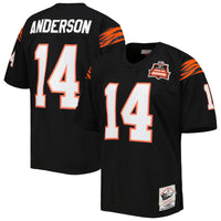 Cincinnati Bengals 1981 Ken Anderson Black Authentic Throwback Retired Player Jersey