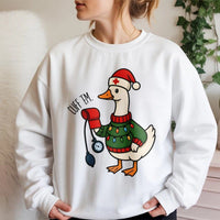 Humorous Christmas Nurse Sweatshirt, Silly Goose Nurse Sweatshirt, Medical Crewneck, Blood Pressure Cuff Holiday Sweater, Nursing Student Present