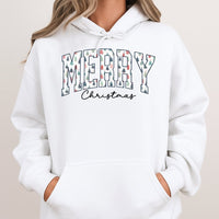 Festive Holiday Season Sweatshirt, Merry Christmas Pine Tree Hoodie, Winter Christmas Tree Pullover, Comfy Xmas Present Hooded Sweatshirt