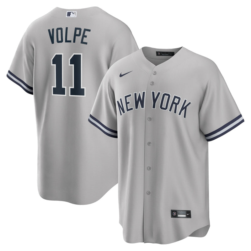 New York Yankees Anthony Volpe Gray Road Replica Jersey